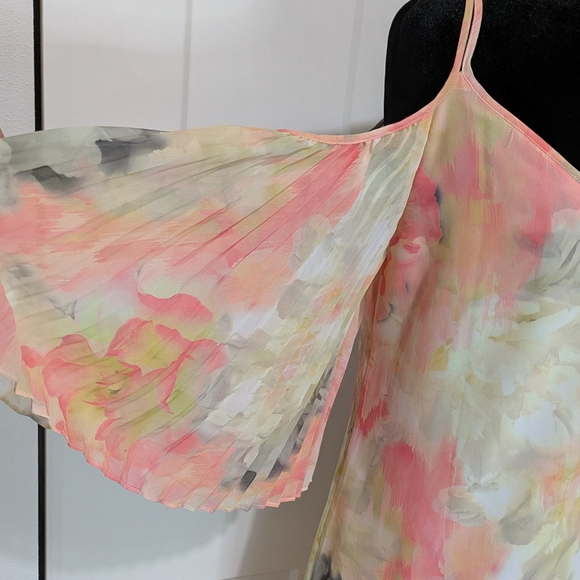 White House Black Market Floral Off-Shoulder Dress, Size 10. Like New! - Picture 10 of 10